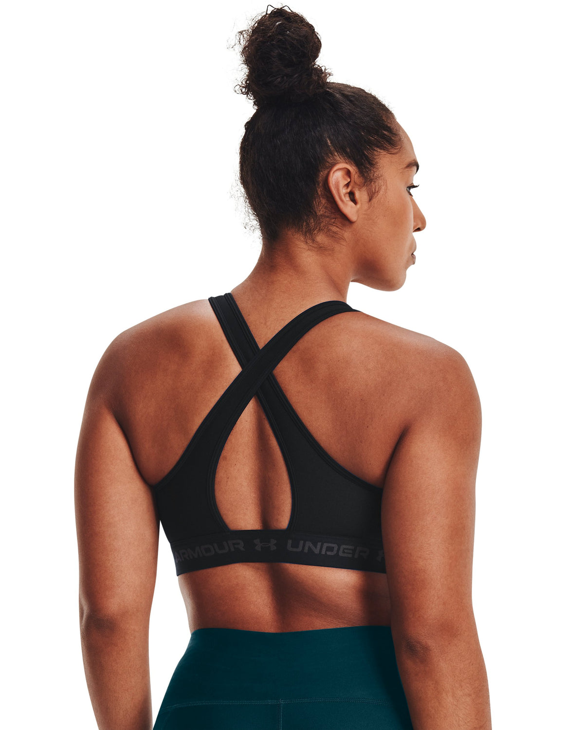 Crossback Mid Bra - Black / Black / Jet Gray - 001
