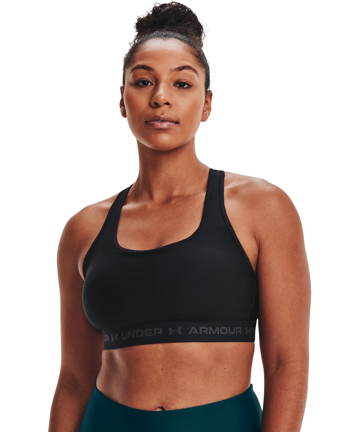 Crossback Mid Bra - Black / Black / Jet Gray - 001