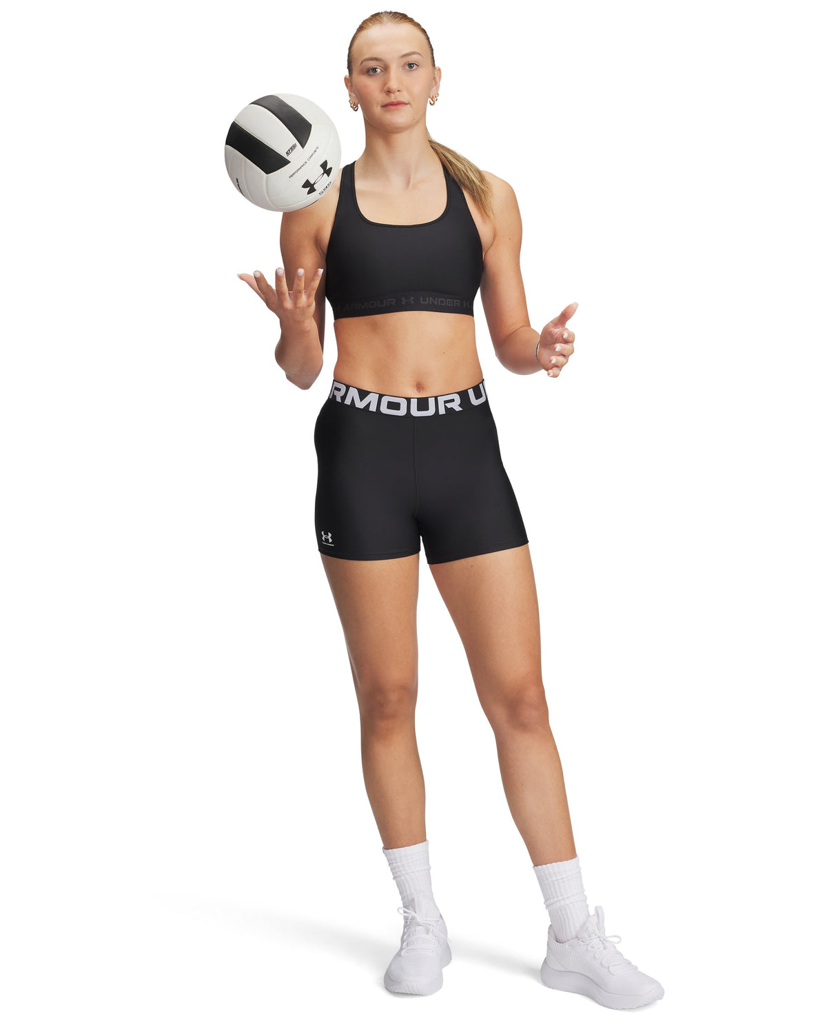 Crossback Mid Bra - Black / Black / Jet Gray - 001