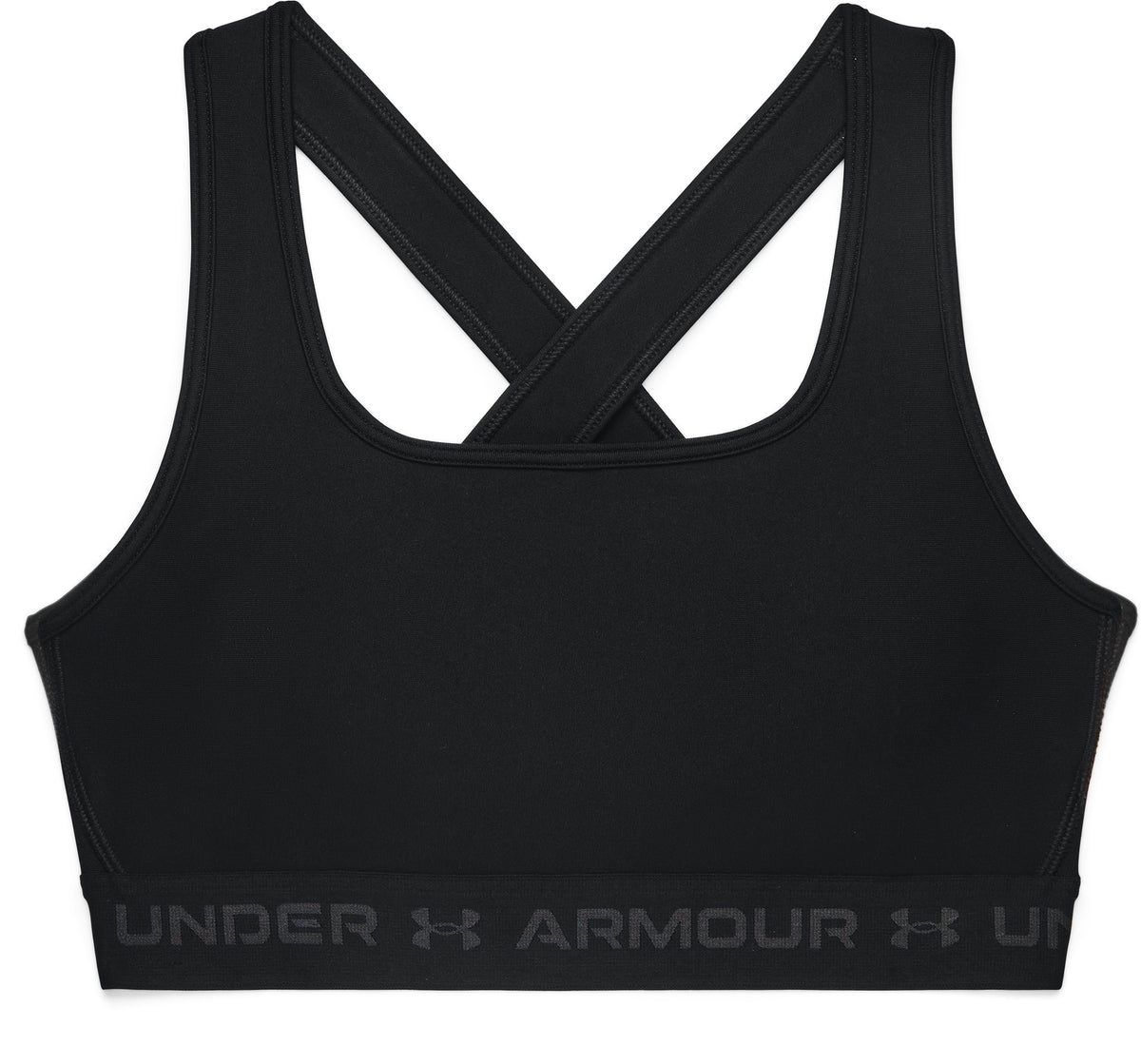 Crossback Mid Bra - Black / Black / Jet Gray - 001