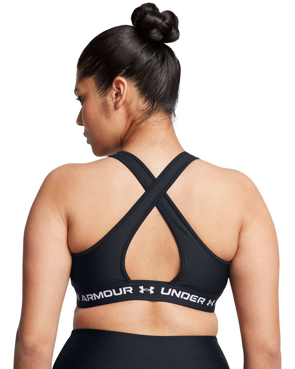Crossback Mid Bra - Black / White - 006