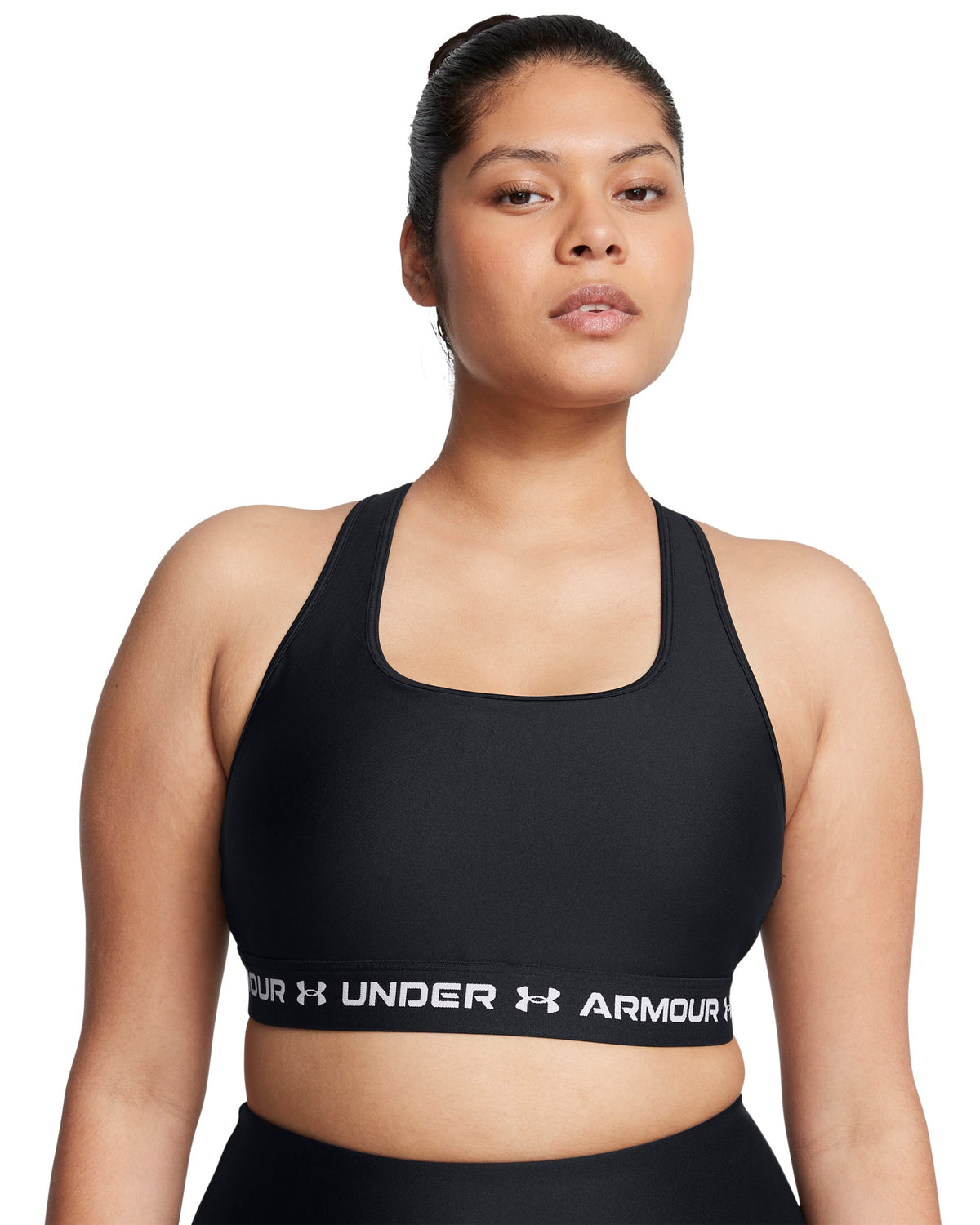 Crossback Mid Bra - Black / White - 006