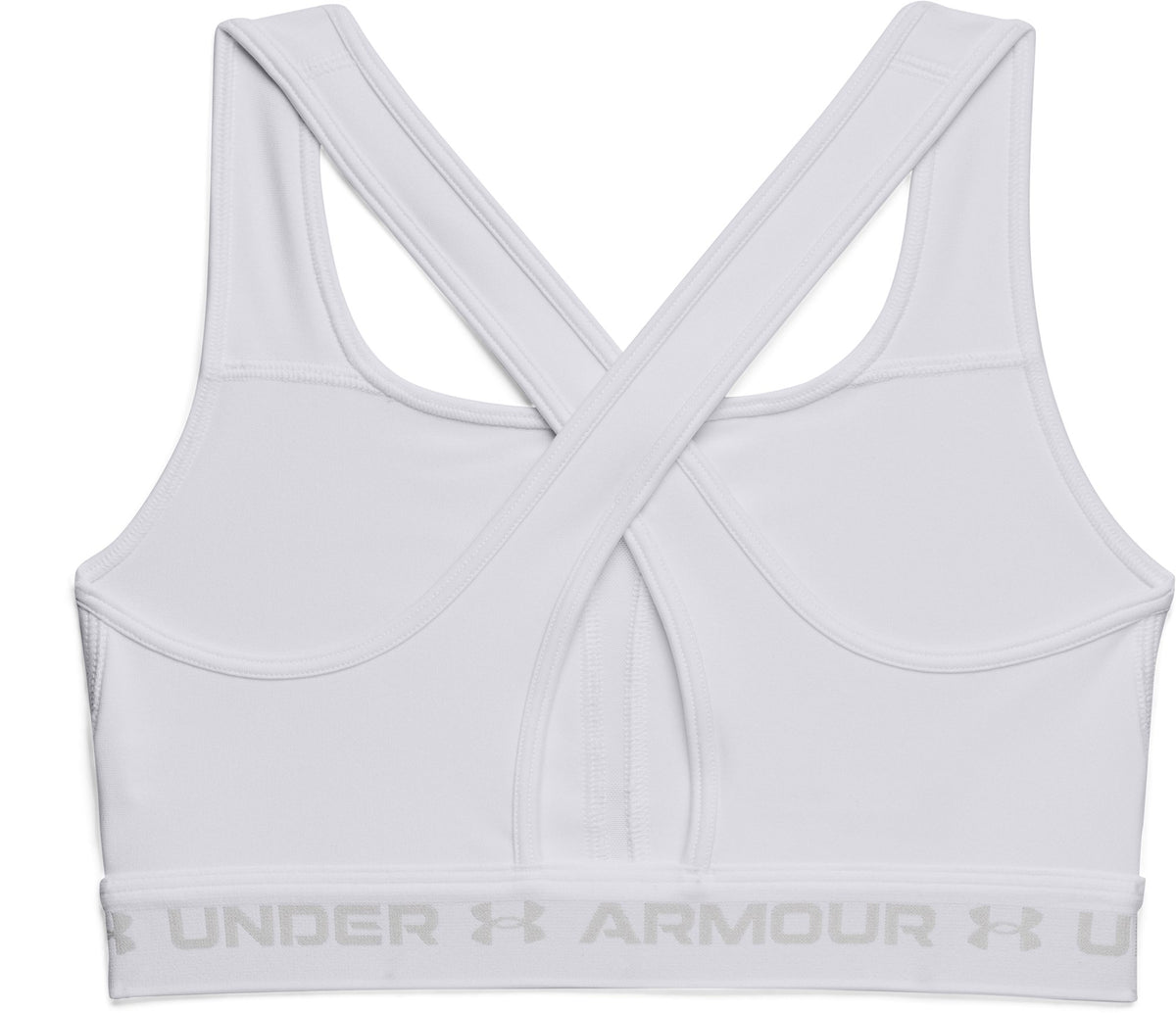 Crossback Mid Bra - White / Halo Gray - 100