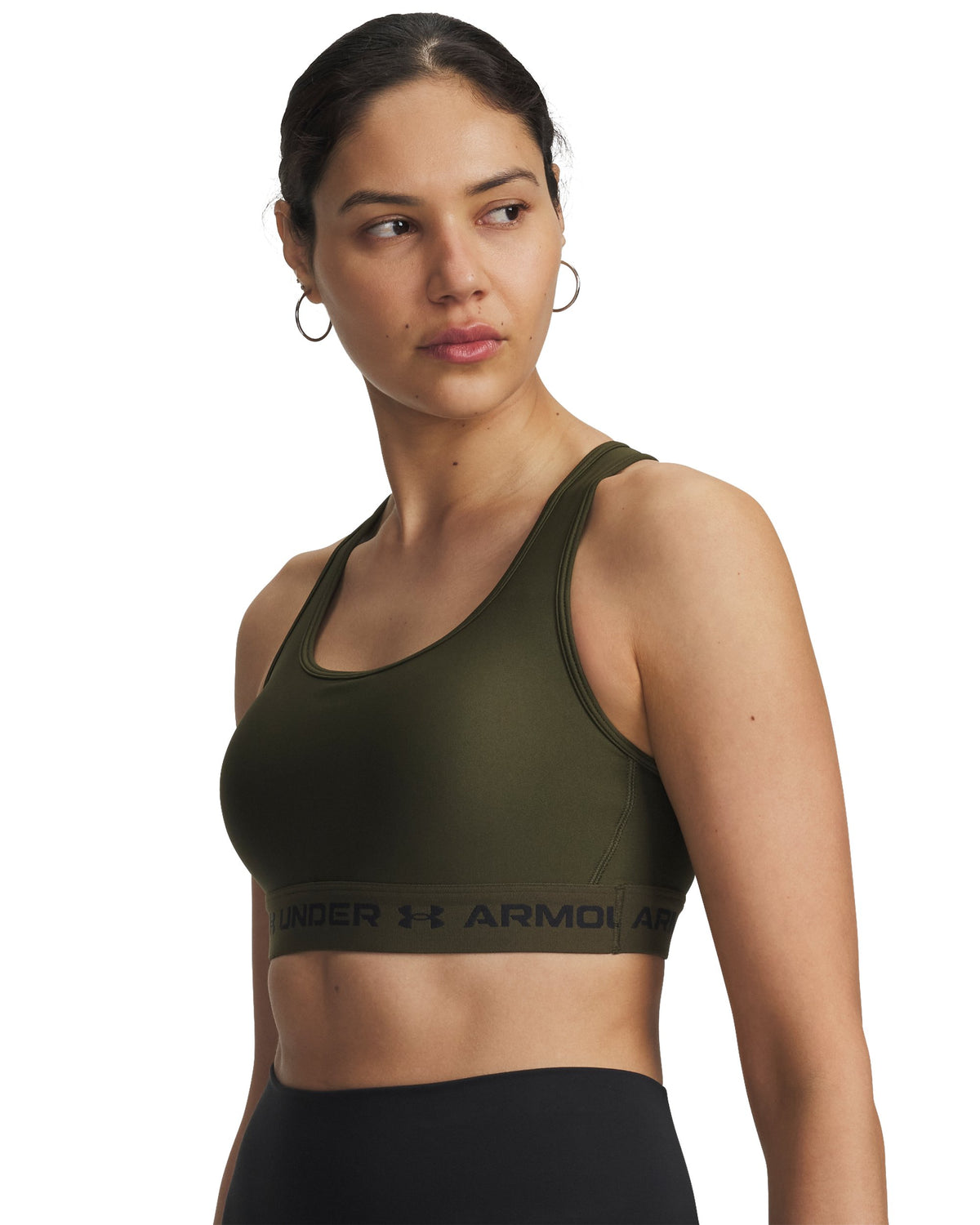 Crossback Mid Bra - Green / Black - 308