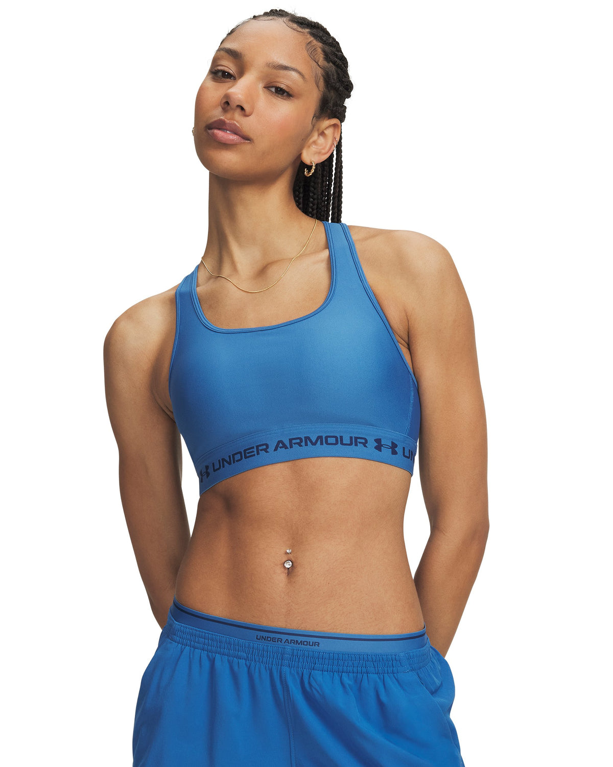 Crossback Mid Bra - Blue / Blackout Navy - 430