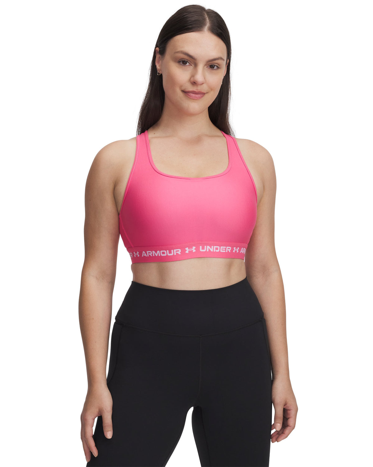 Crossback Mid Bra - Pink / White - 672