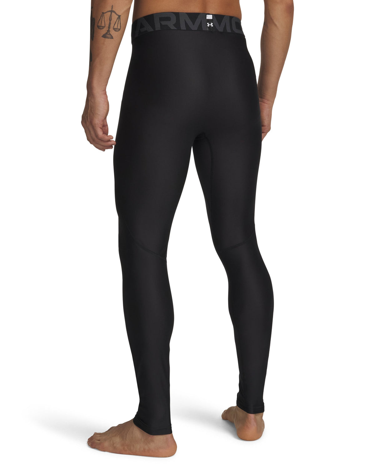 UA HG Armour Leggings - Black / White - 001