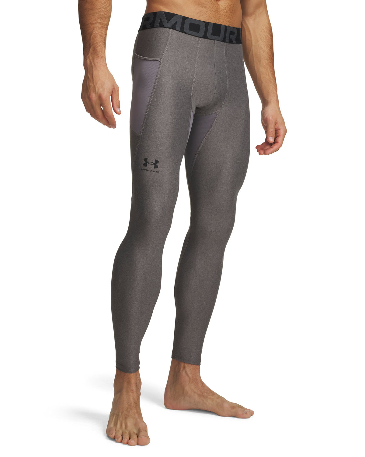 UA HG Armour Leggings - Carbon Heather / Black - 090
