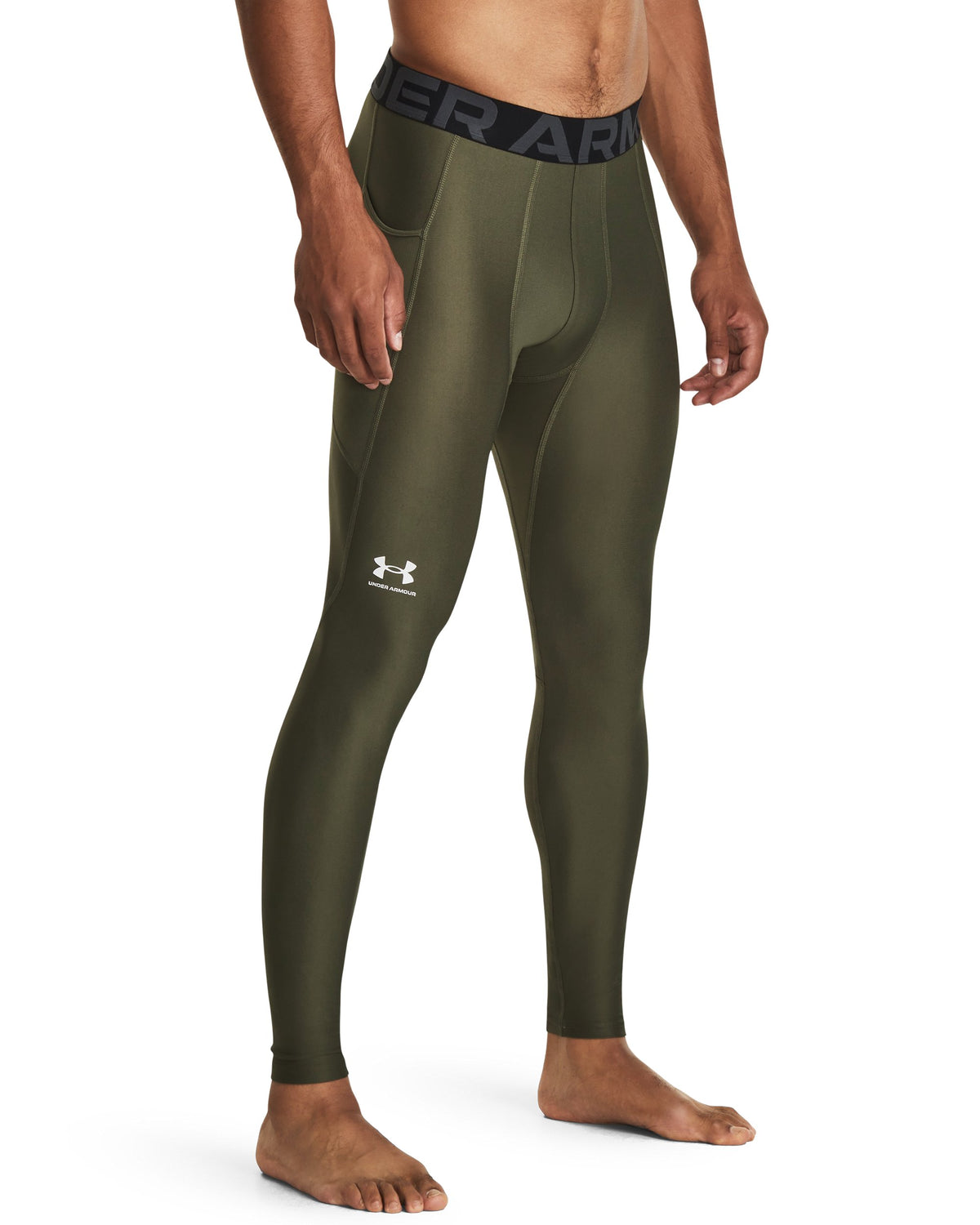 HEATGEAR Leggings - Marine OD Green / White - 390