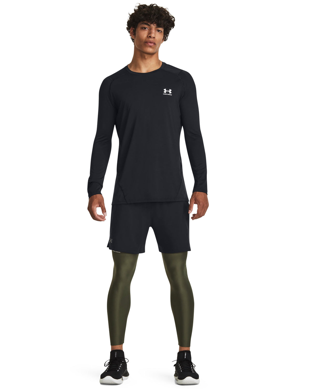 HEATGEAR Leggings - Marine OD Green / White - 390