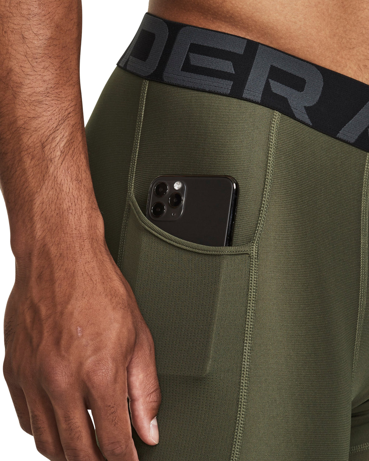 HEATGEAR Leggings - Marine OD Green / White - 390