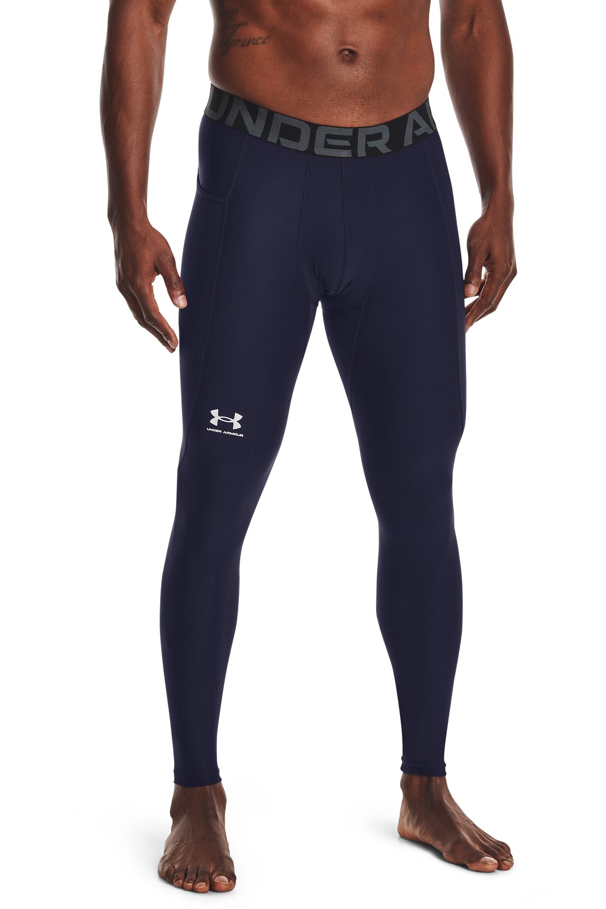 HEATGEAR Leggings - Midnight Navy / White - 410