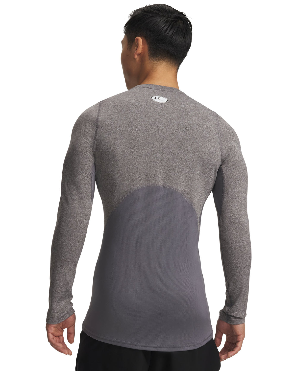UA CG Armour Crew - Charcoal Light Heather / Black - 020