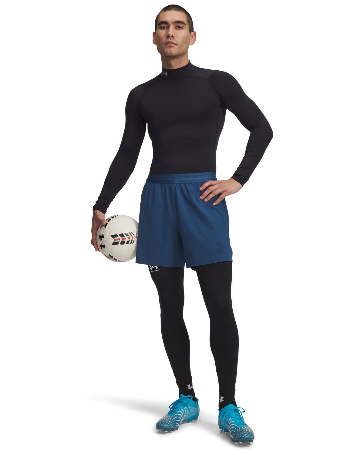 UA CG Armour Leggings - Black / White - 001