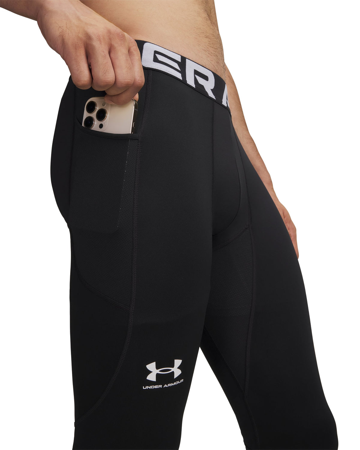 UA CG Armour Leggings - Black / White - 001