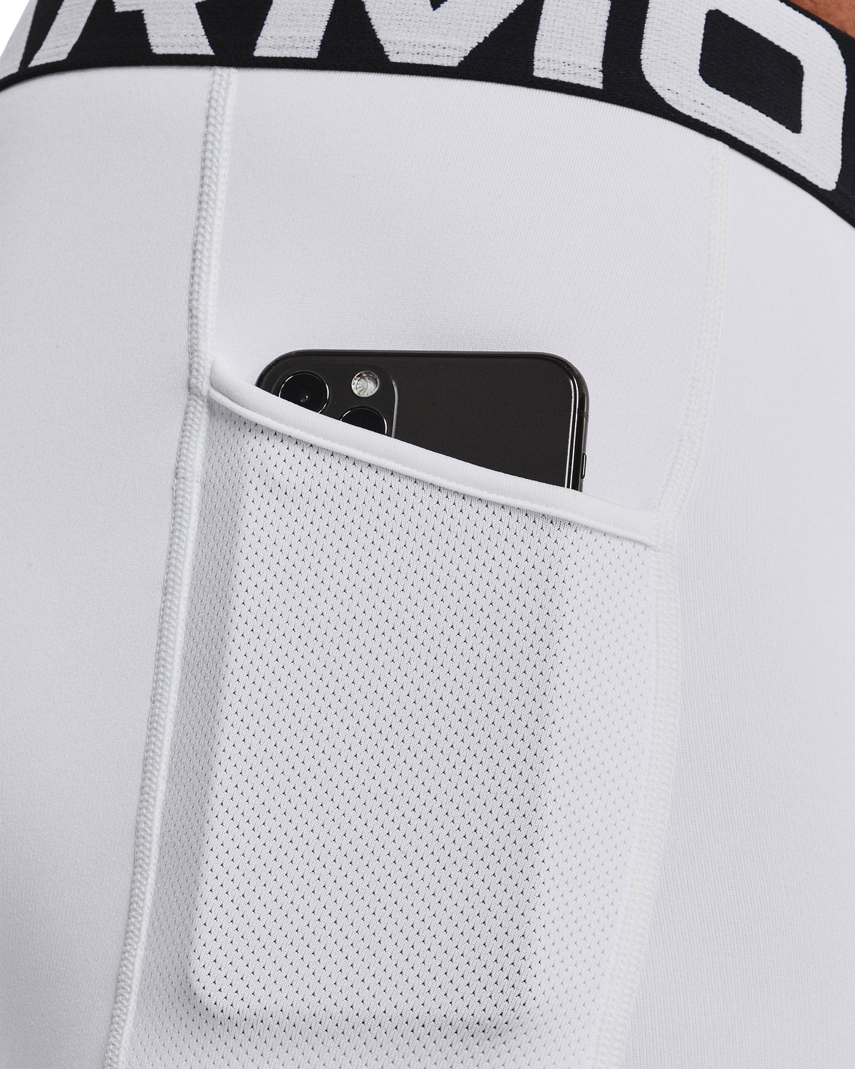 UA CG Armour Leggings - White / Black - 100