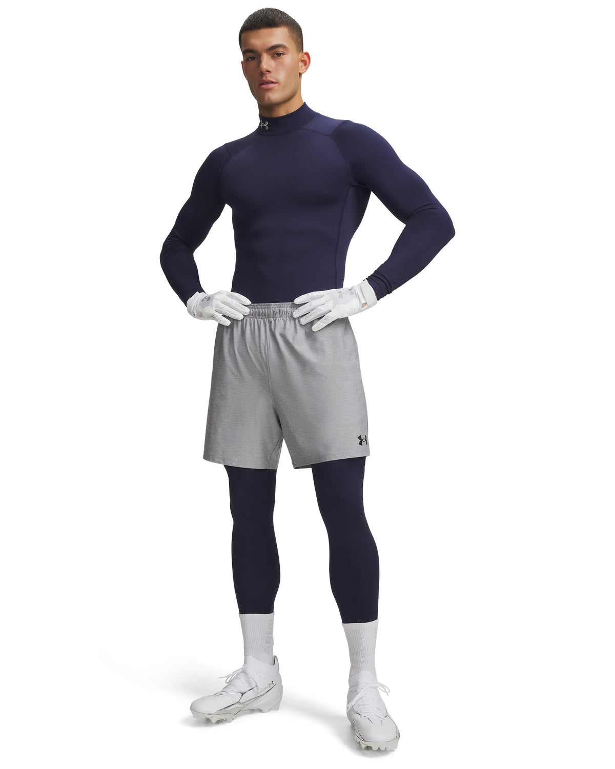 UA CG Armour Leggings - Midnight Navy / White - 410