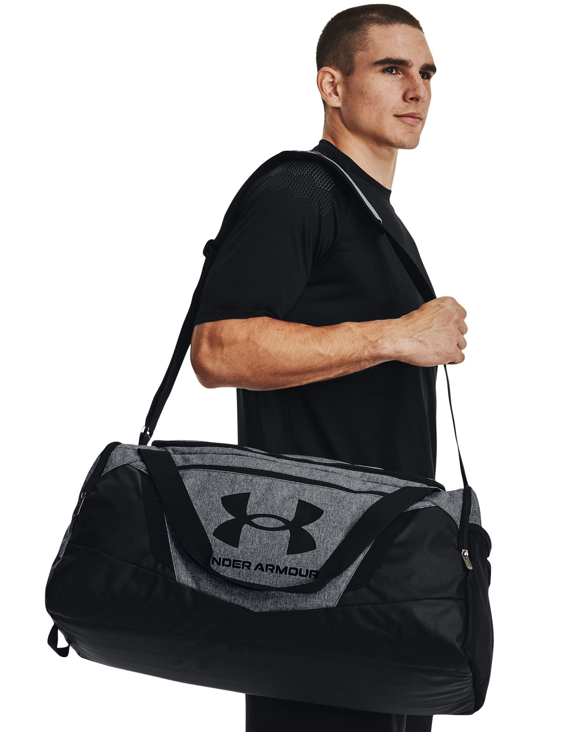UA Undeniable 5.0 Duffle MD - אפור פחם / שחור / שחור - 012