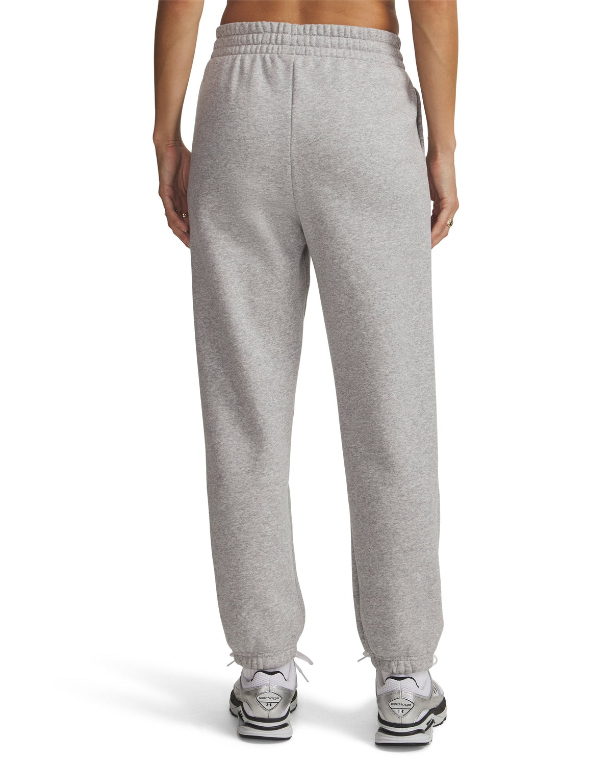 UA Icon Fleece - אפור בהיר / לבן - 011