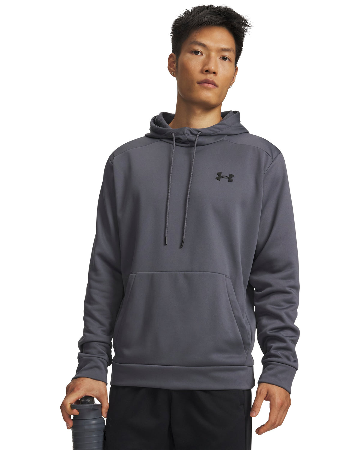 UA Armour Fleece Hoodie - Castlerock / Black - 025