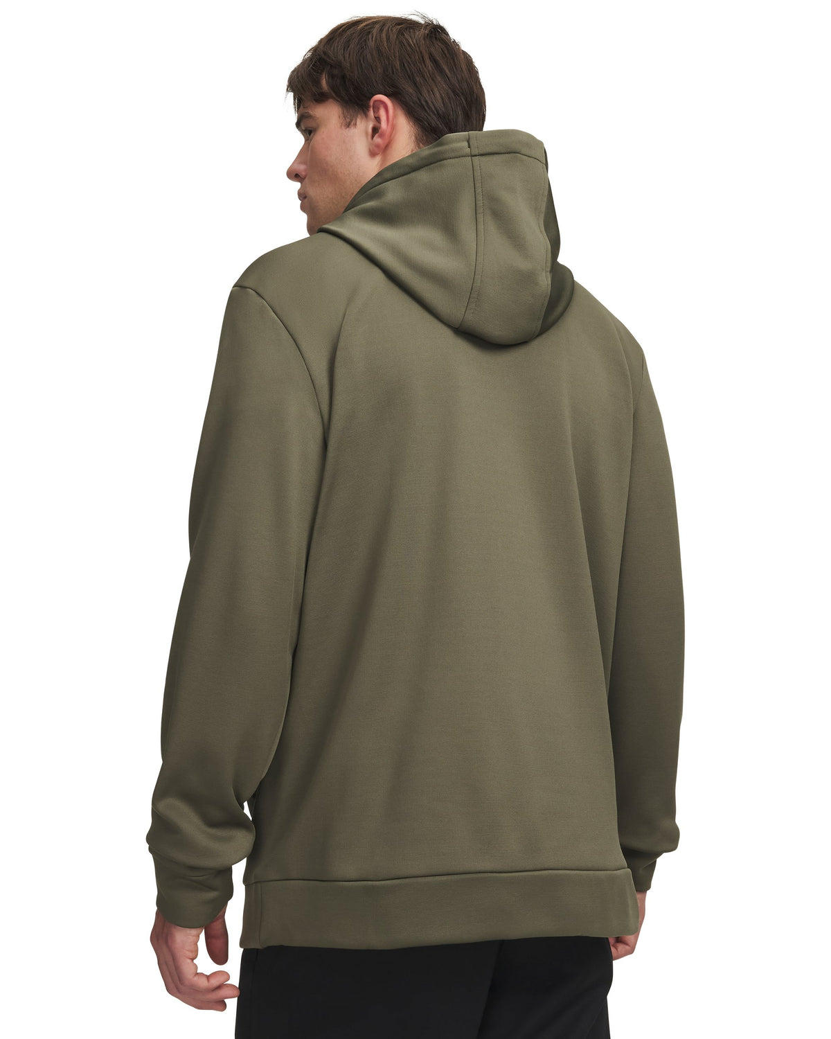 UA Armour Fleece Hoodie - Marine OD Green / Black - 390