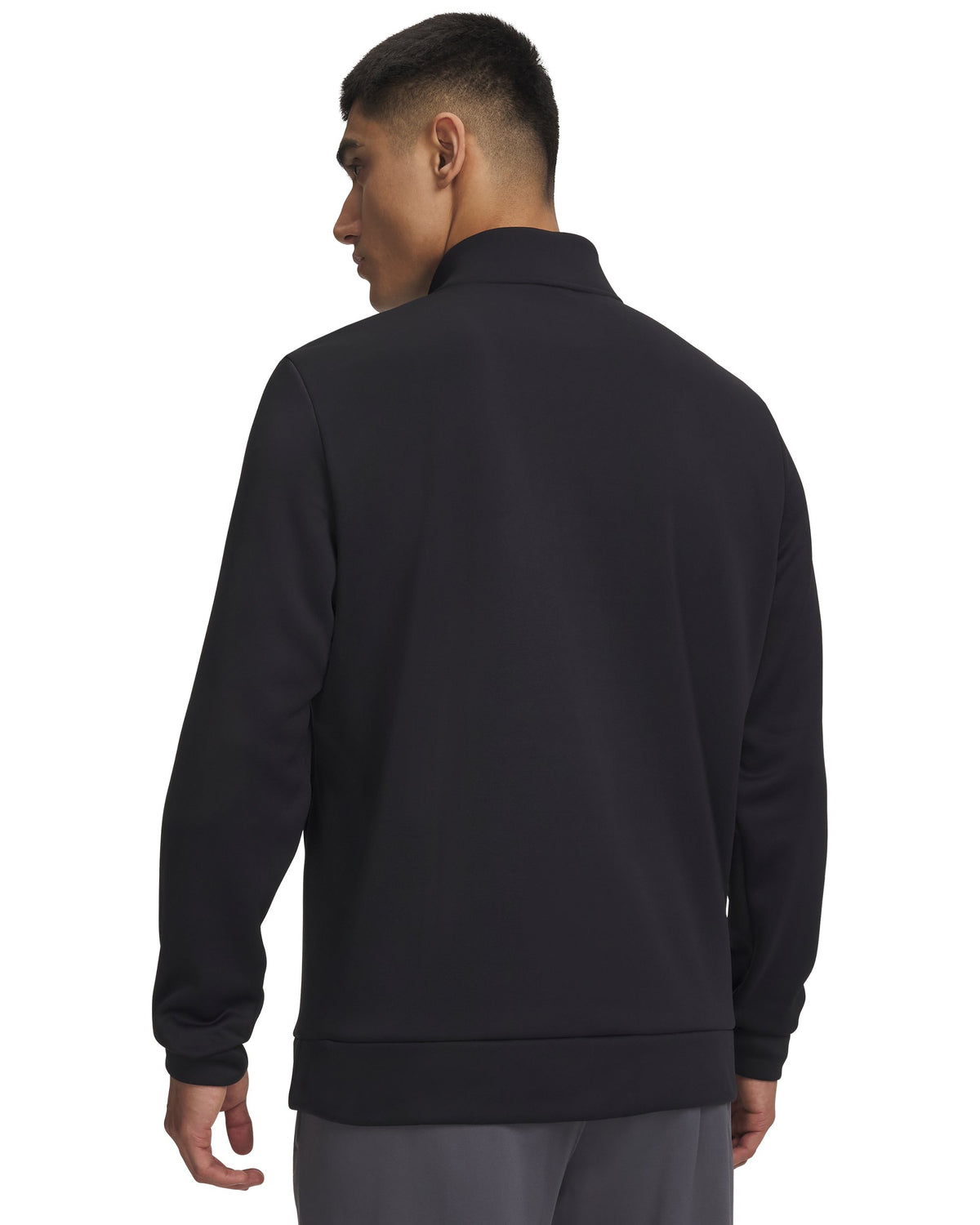 UA Armour Fleece 1/4 Zip - Black / Black - 001