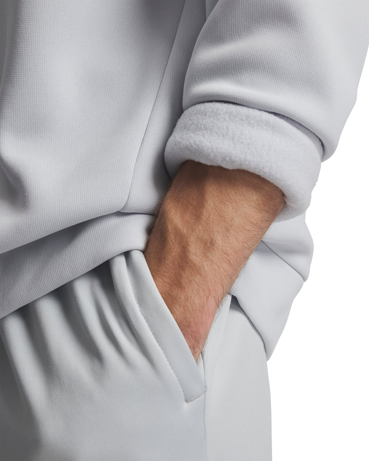 UA Armour Fleece 1/4 Zip - Halo Gray / Black - 014