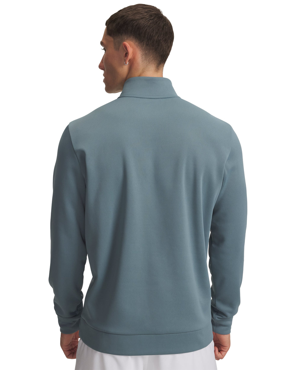 UA Armour Fleece 1/4 Zip - Blue / White - 587