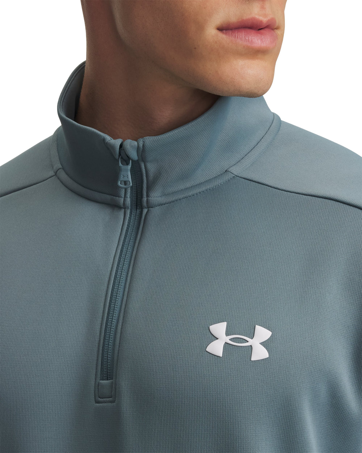 UA Armour Fleece 1/4 Zip - Blue / White - 587