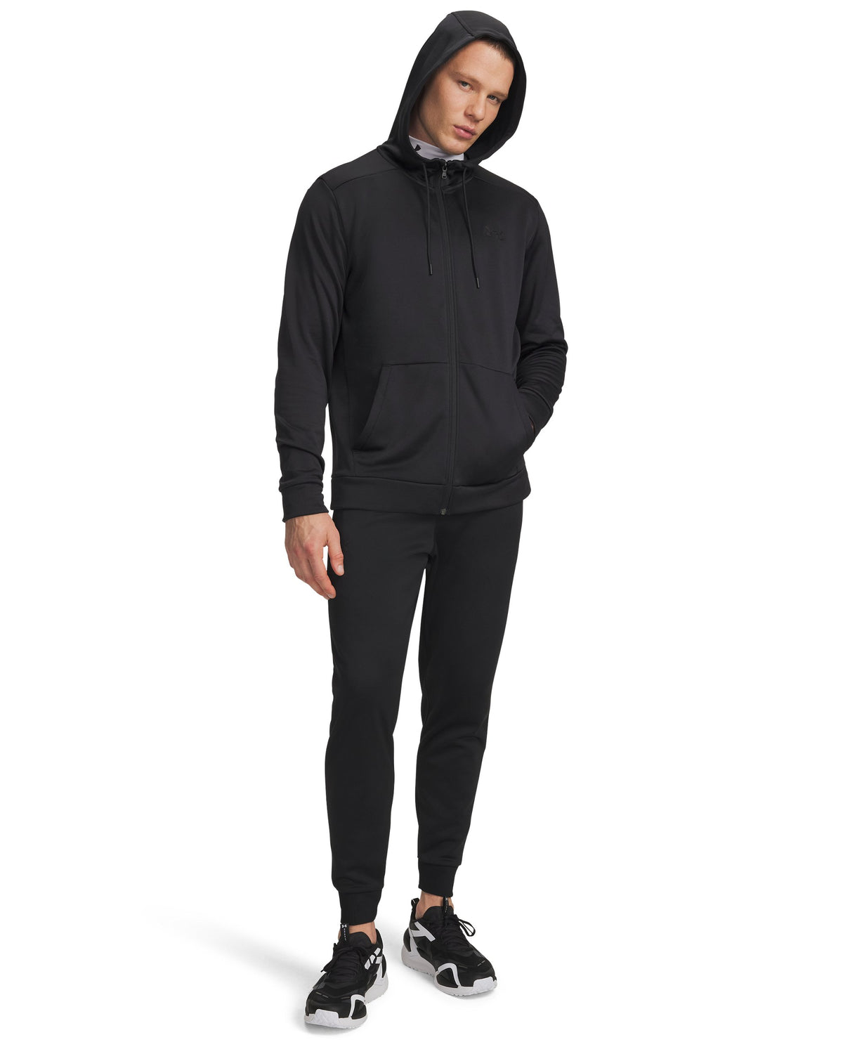 UA Armour Fleece Joggers - Black / Black - 001