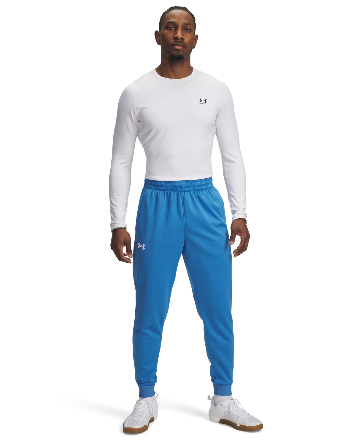 UA Armour Fleece Joggers - Blue / Blue Atlantis - 402