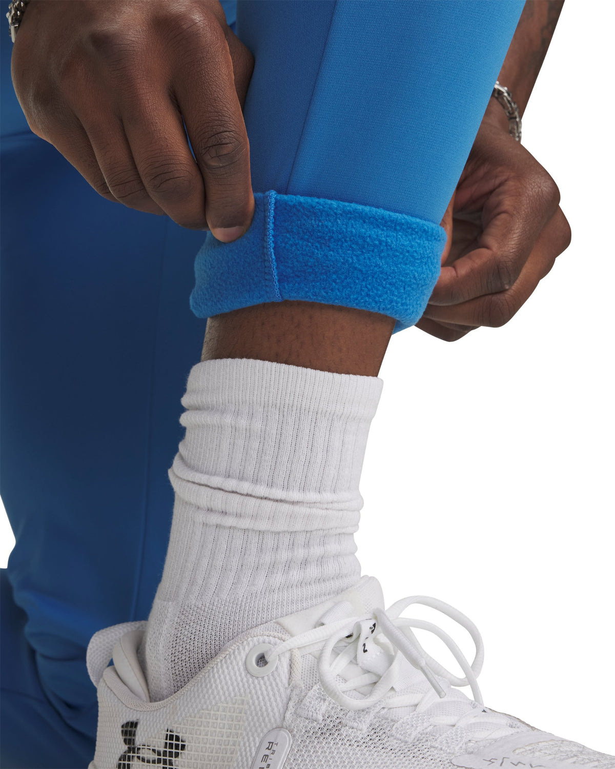 UA Armour Fleece Joggers - Blue / Blue Atlantis - 402