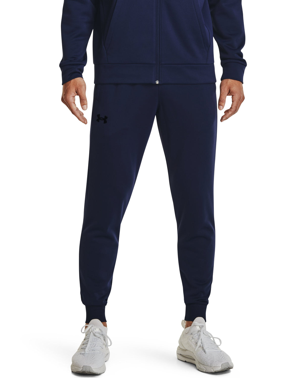 UA Armour Fleece Joggers - נייבי / שחור - 410