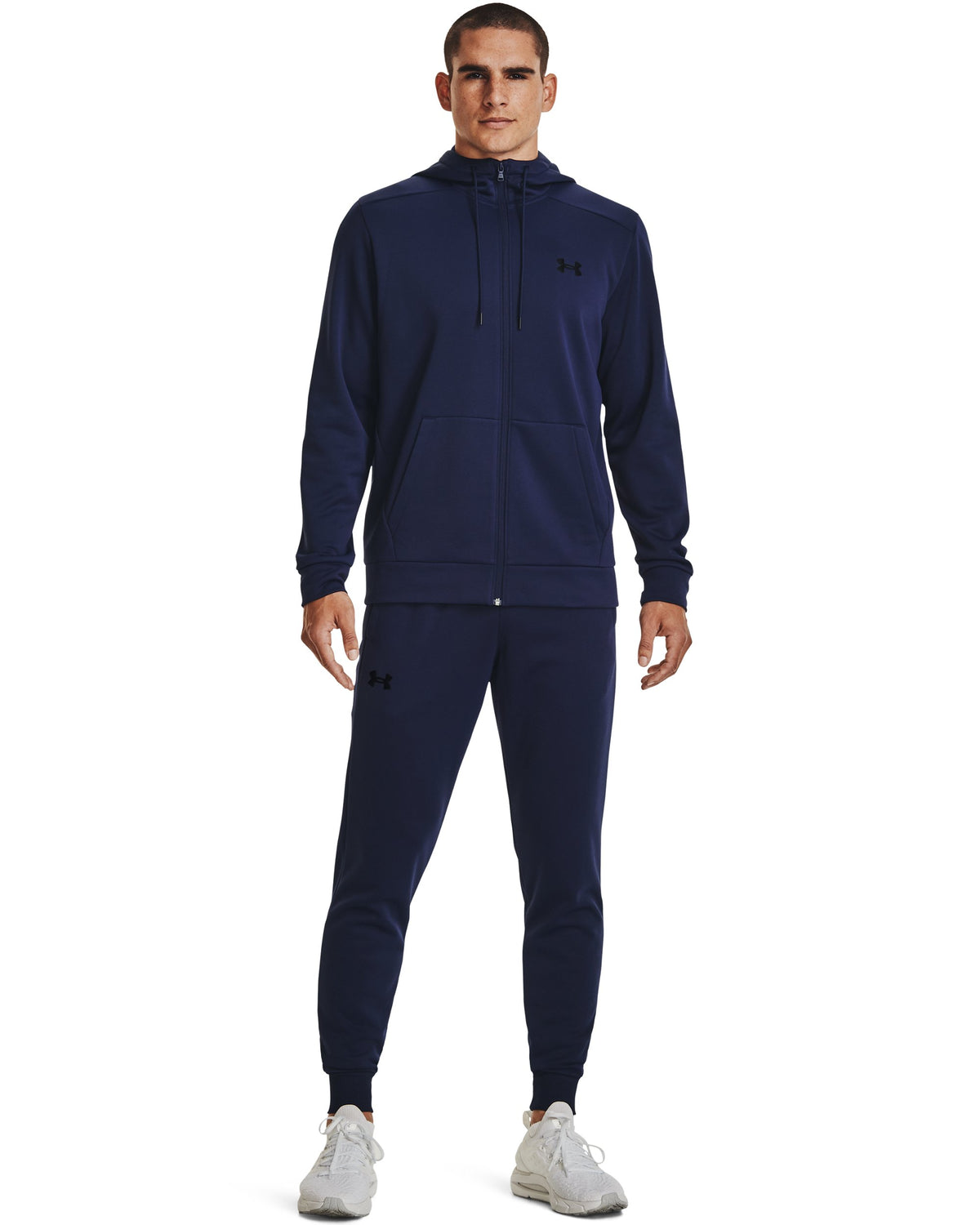 UA Armour Fleece Joggers - נייבי / שחור - 410
