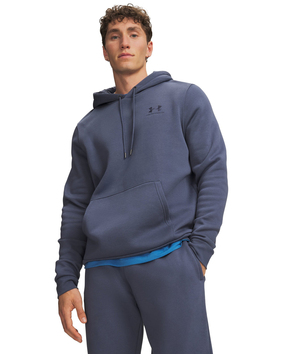 UA Icon Fleece Hoodie - Gray / Downpour Gray - 044