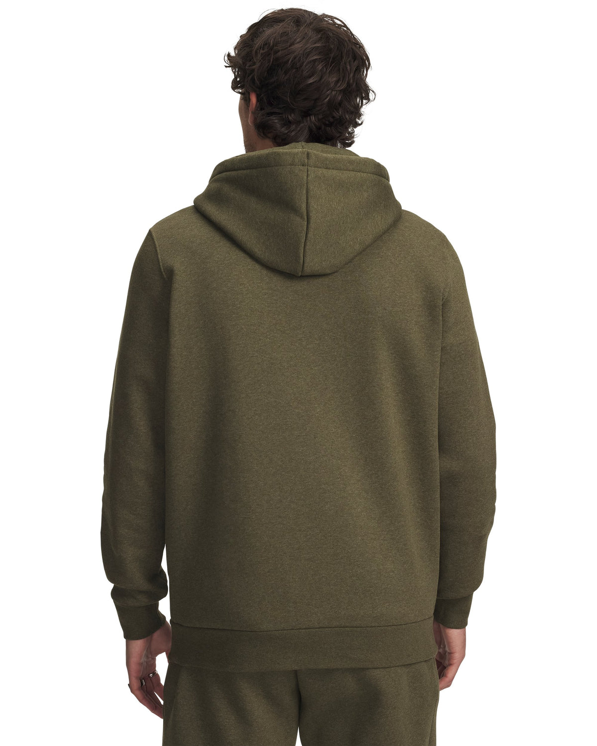 UA Icon Fleece Hoodie - Marine OD Green / White - 391