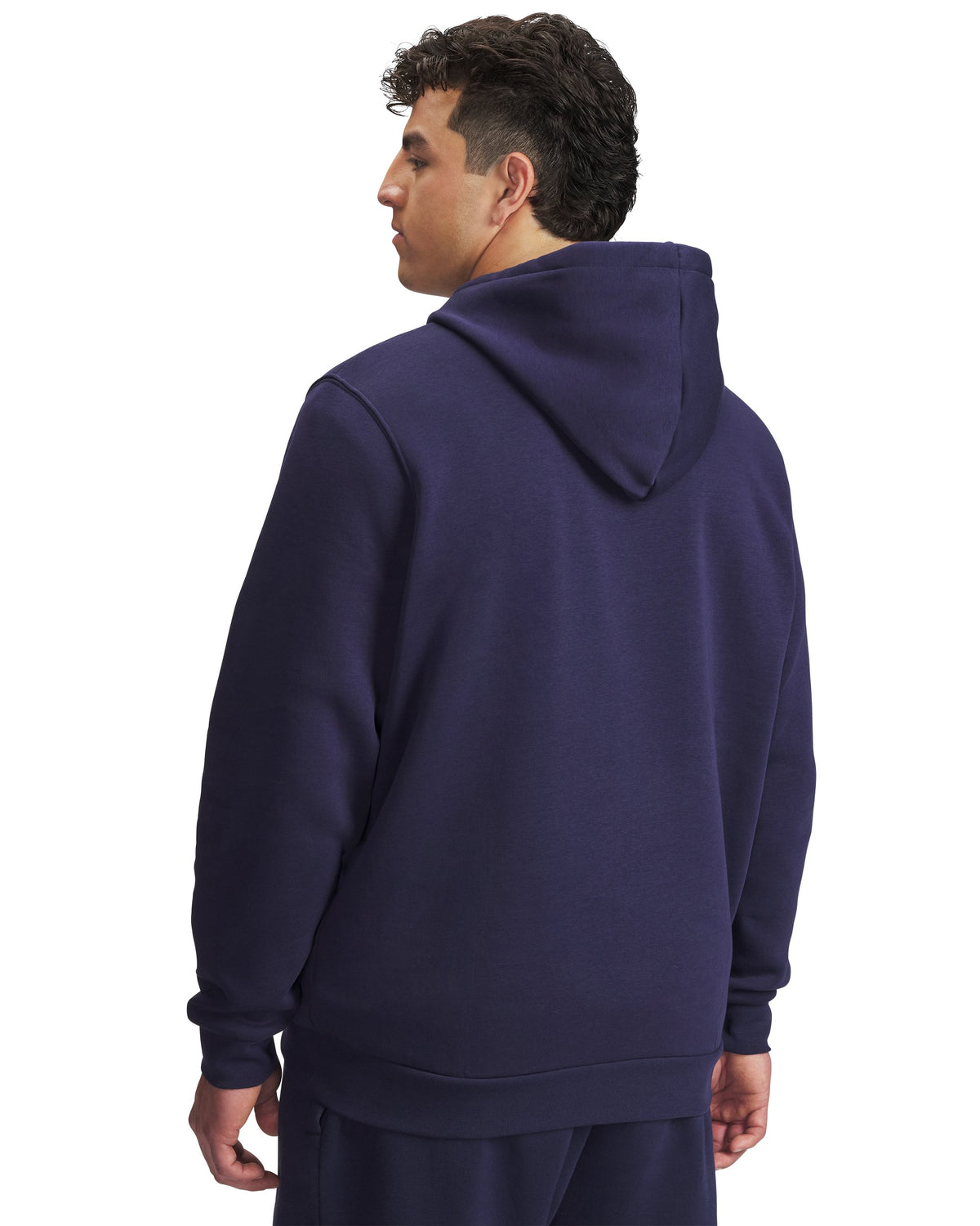 UA Icon Fleece Hoodie - Midnight Navy / White - 410