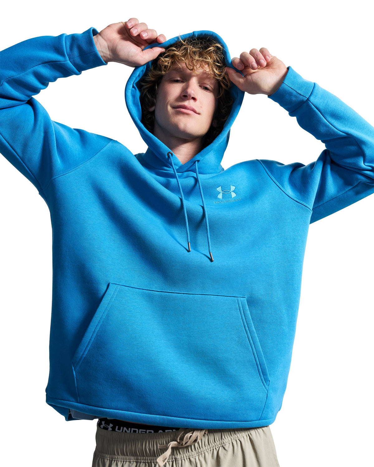UA Icon Fleece Hoodie - Blue / Aegean Blue - 430