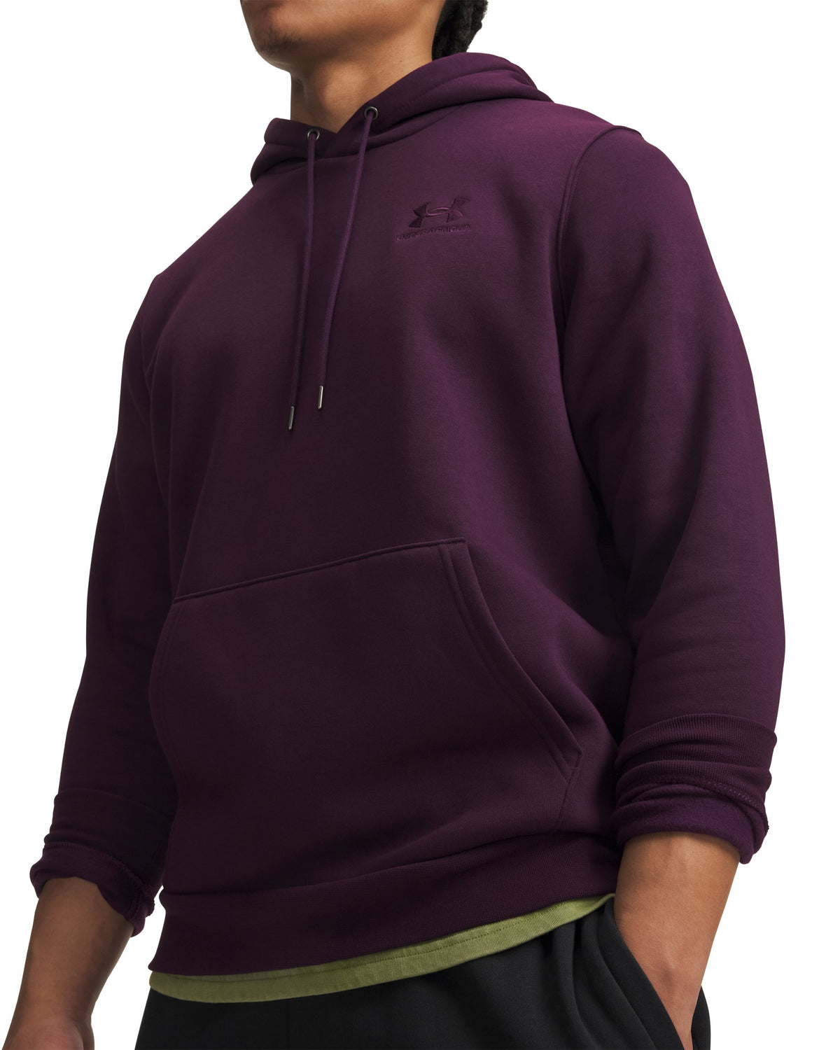 UA Icon Fleece Hoodie - Purple / Purple Echo - 526