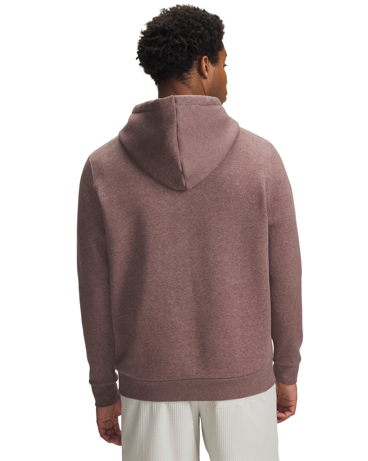 UA Icon Fleece Hoodie - Maroon Mist Light Heather / Maroon Mist - 651