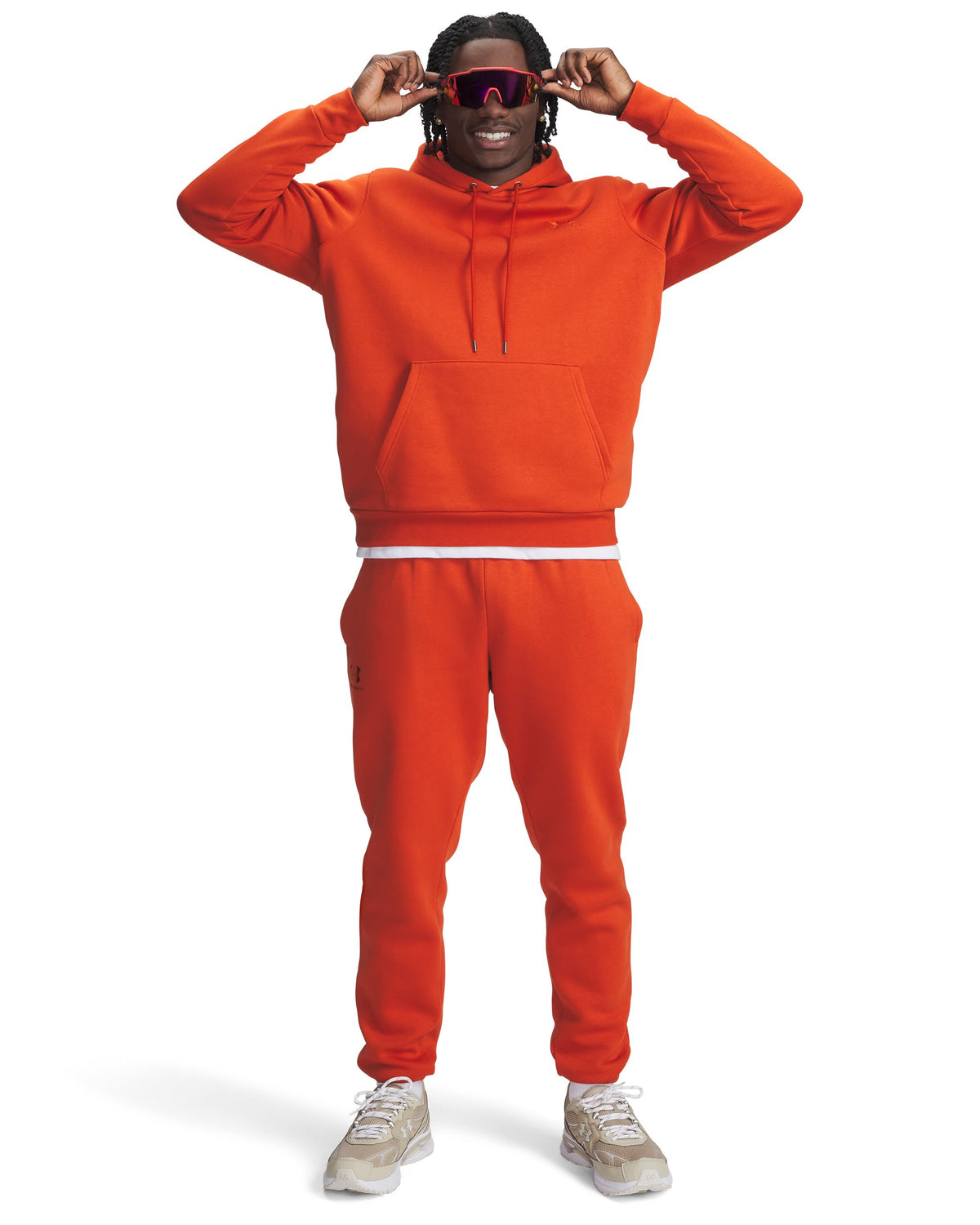 UA Icon Fleece Hoodie - Surplus Orange / Surplus Orange - 842