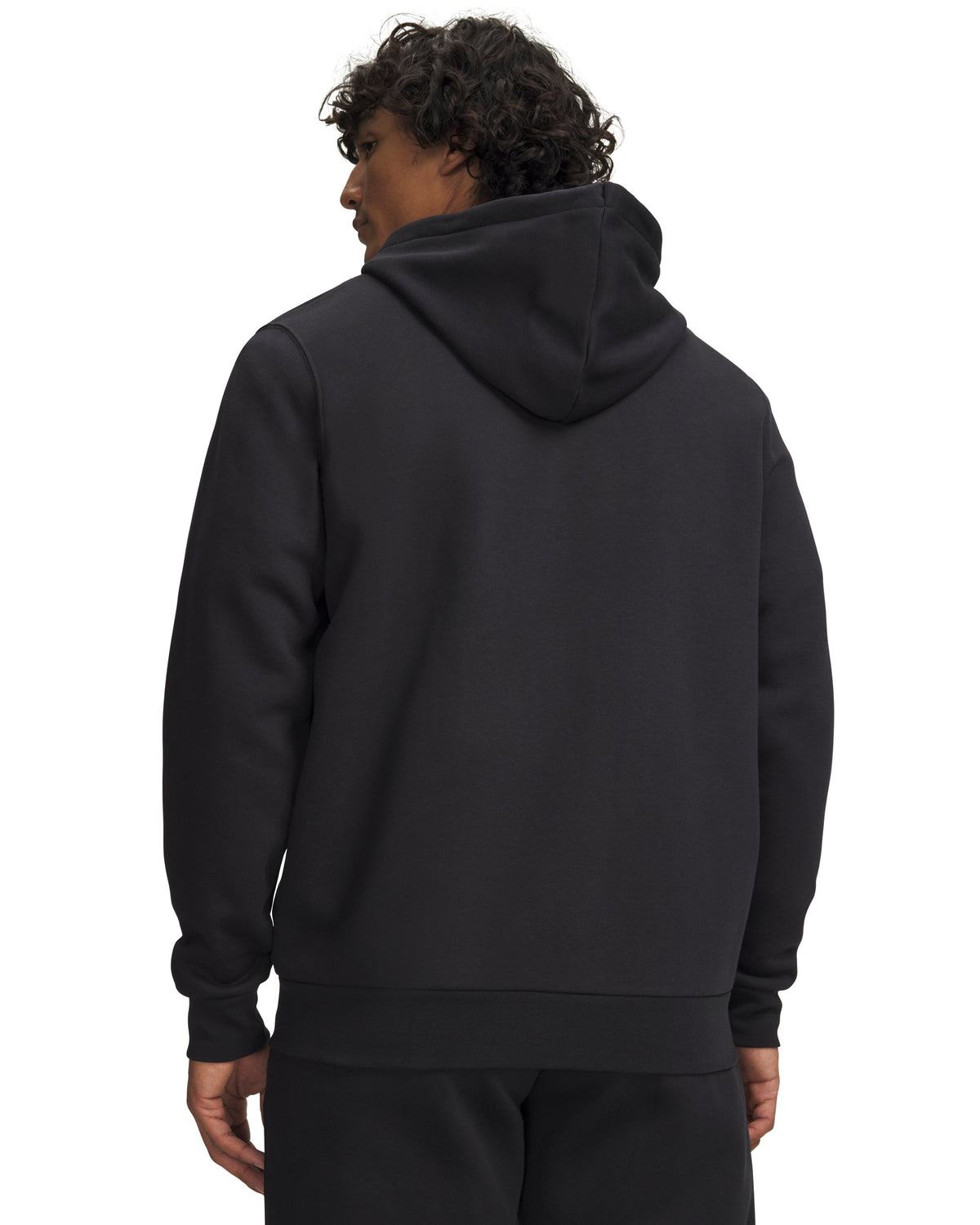 UA Icon Fleece FZ Hood - Black / White - 001