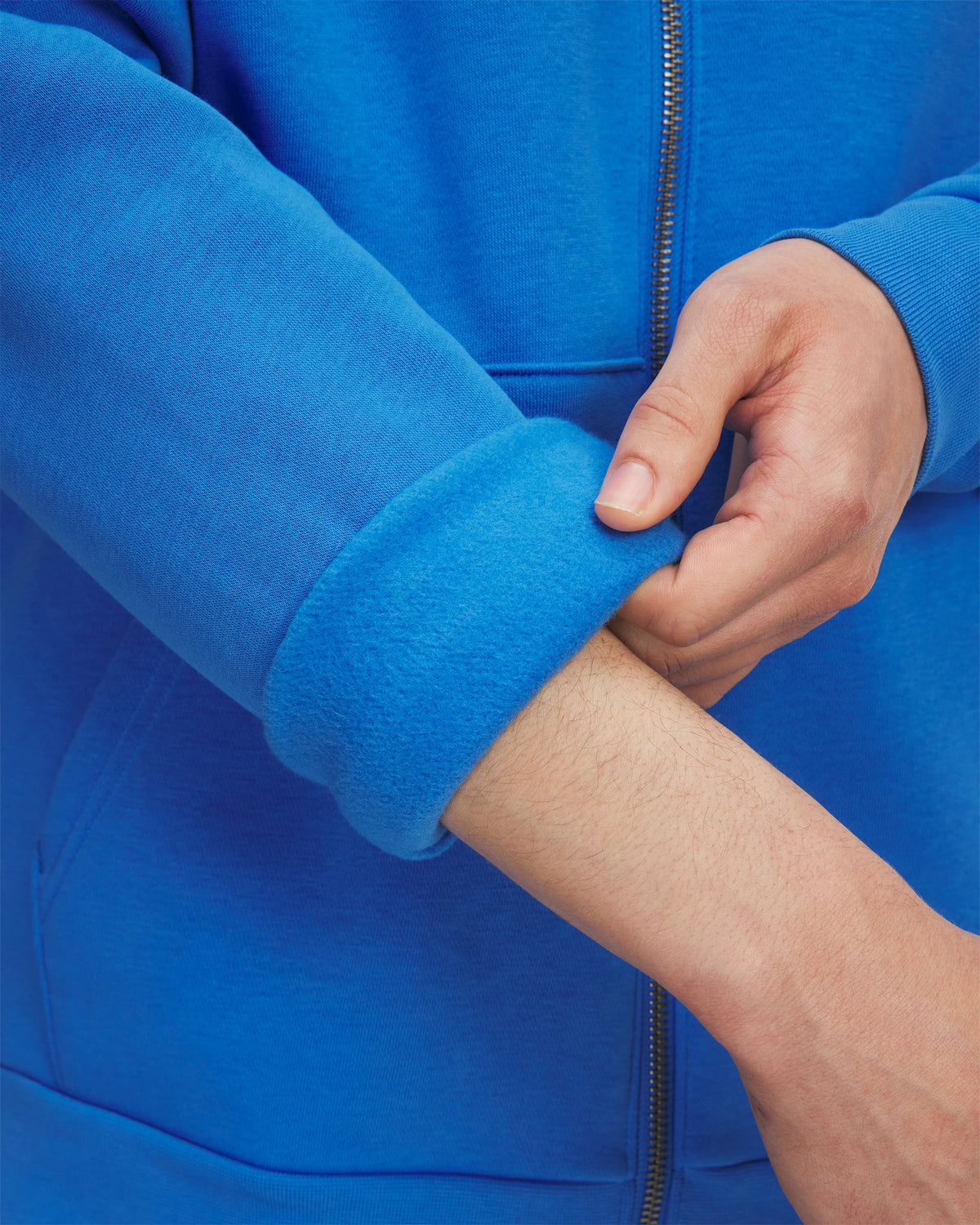 UA Icon Fleece FZ Hood - Blue Atlantis / Blue Atlantis - 402