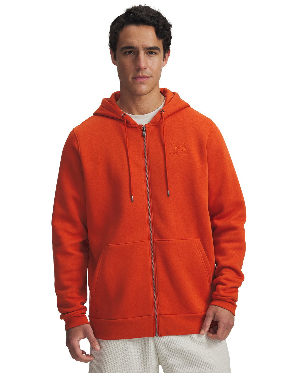 UA Icon Fleece FZ Hood - Surplus Orange / Surplus Orange - 842