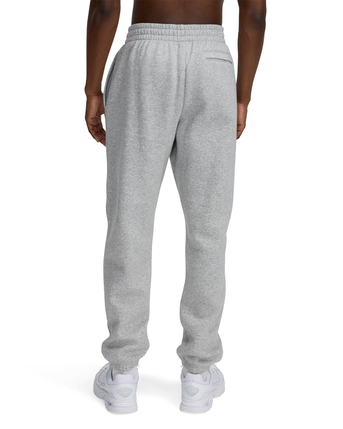 UA Icon Fleece Jogger - Mod Gray Light Heather / White - 013