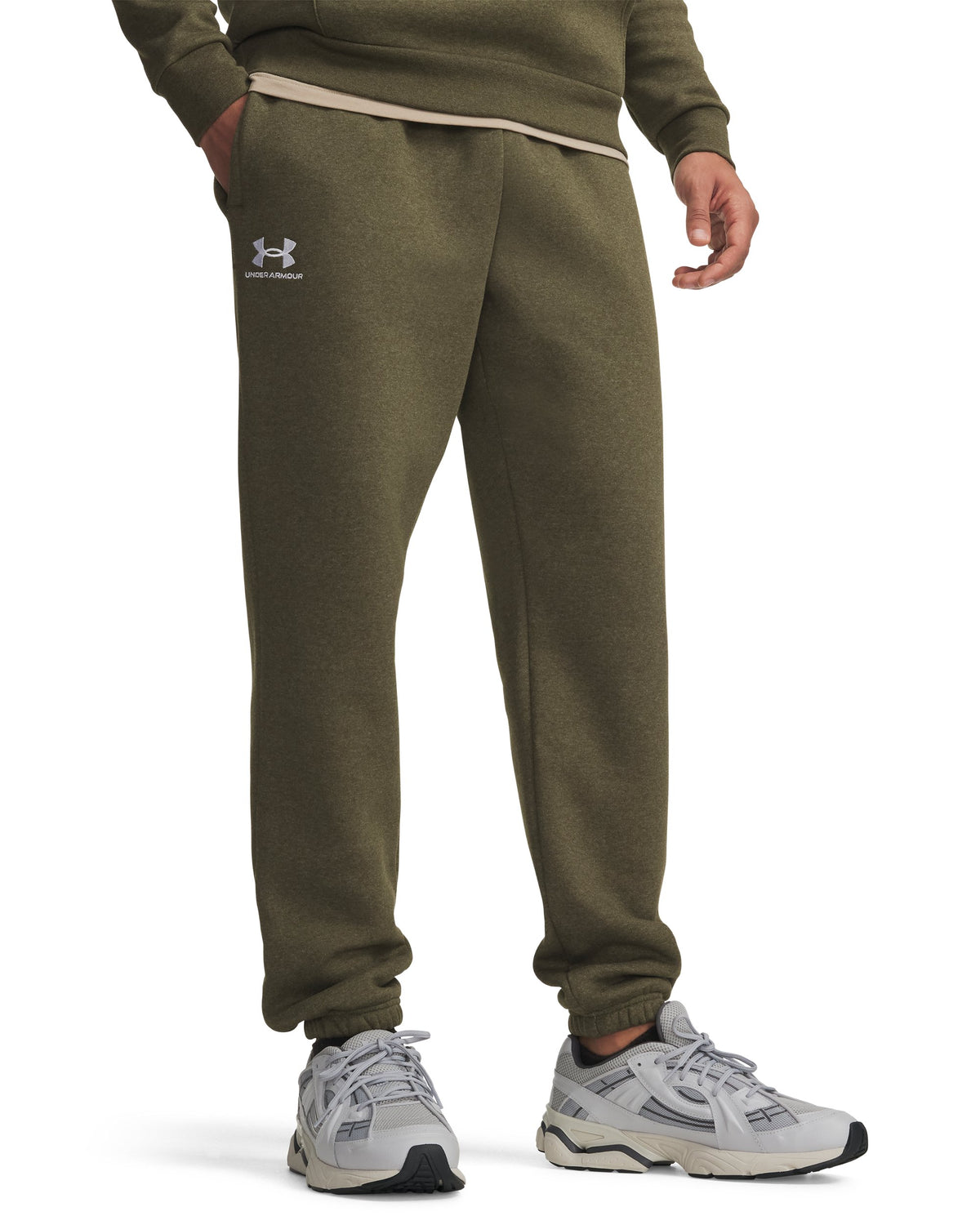 UA Icon Fleece Jogger - Marine OD Green / White - 391