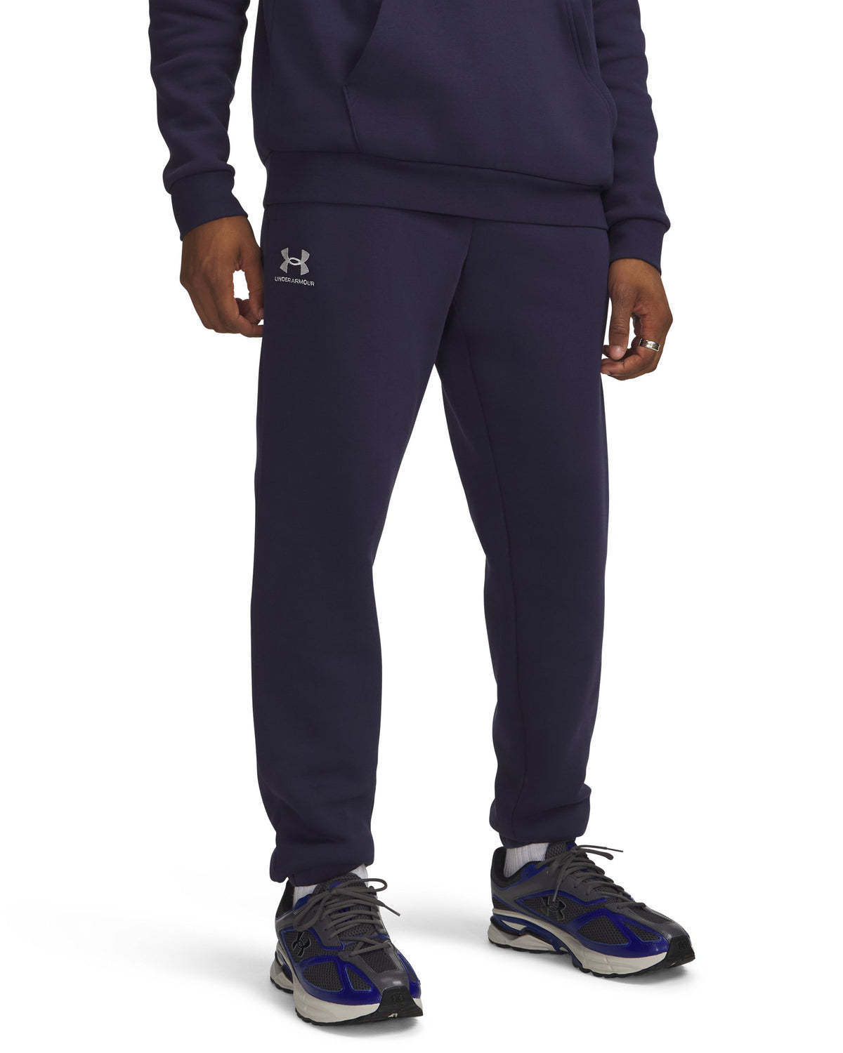 UA Icon Fleece Jogger - Midnight Navy / White - 410