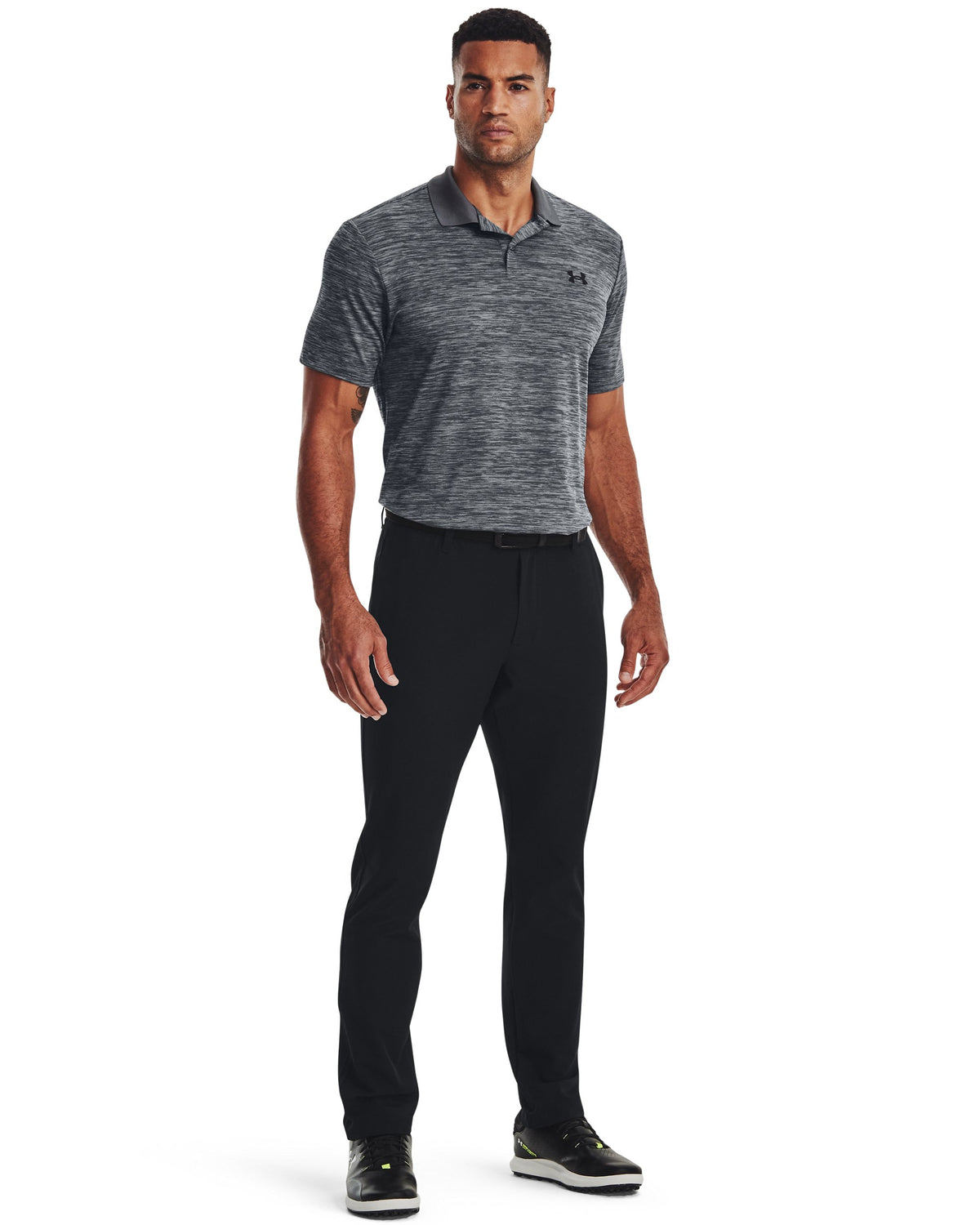 UA Matchplay Polo - Gray / Black - 012