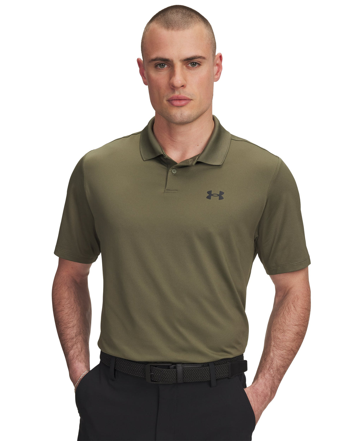 UA Matchplay Polo - Green / Black - 390