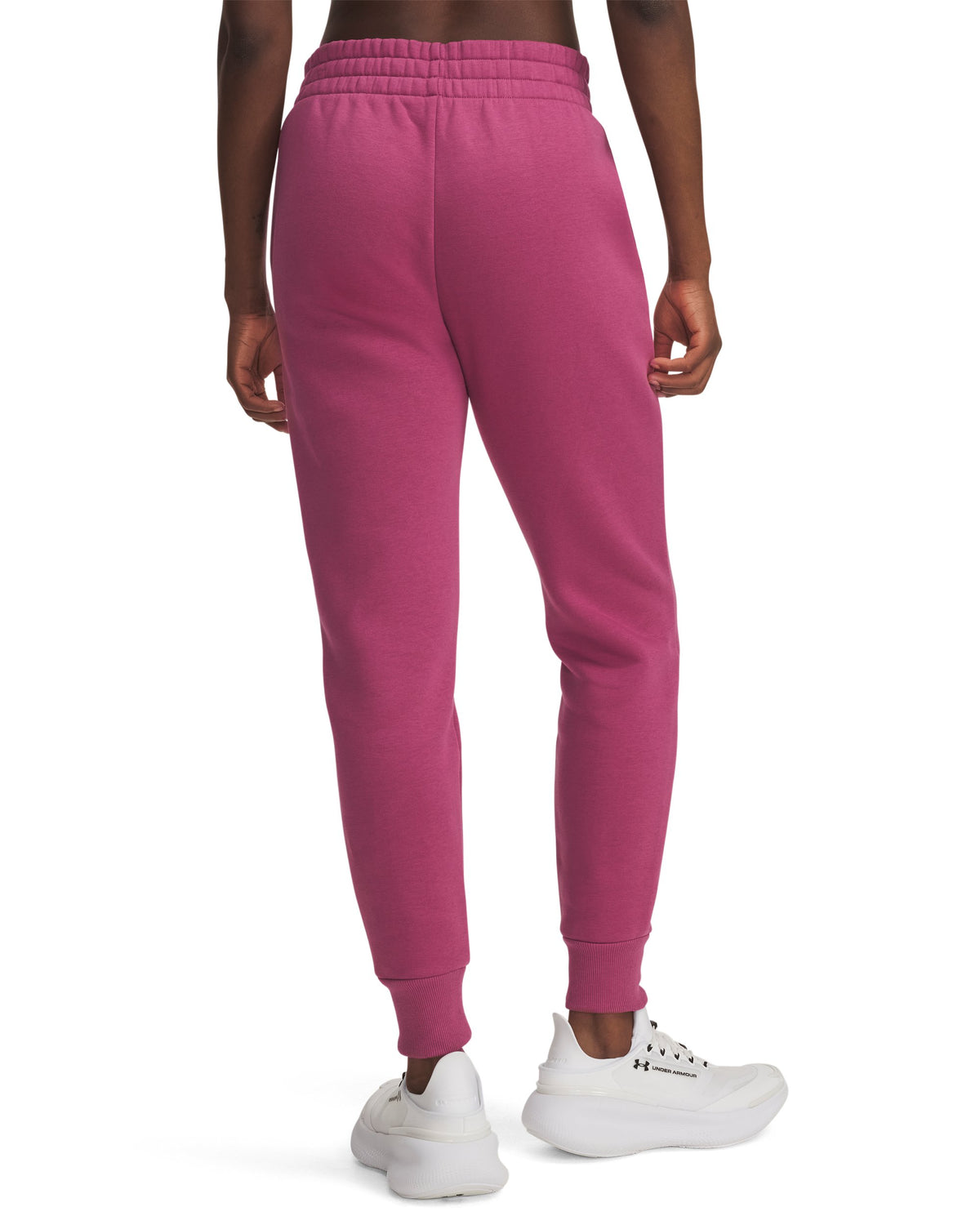 UA Rival Fleece Jogger - Fuchsia Dusk / White - 659